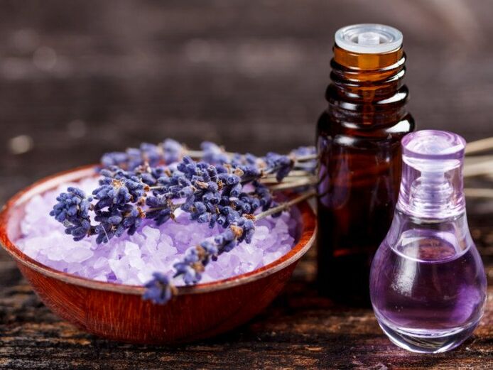lavender oil, which stimulates the production of antioxidants in the body