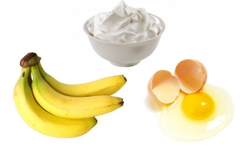 Egg and banana mask is suitable for all skin types