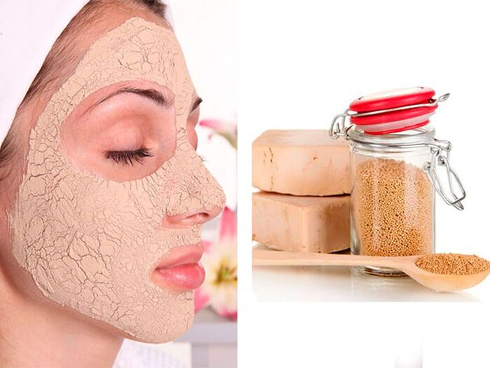 Yeast mask to smooth out wrinkles